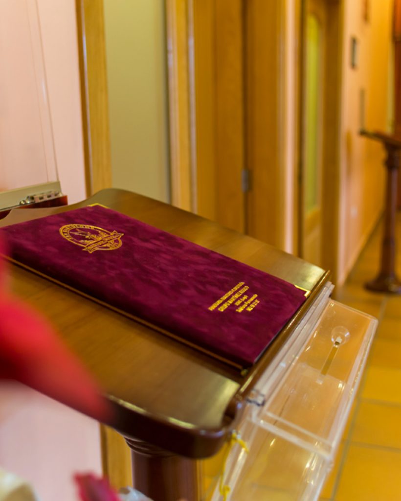 Detalle libro de firmas